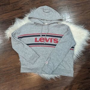 COPY - #19 Levi's Gray Cropped Hoodie Sweatshirt size XS